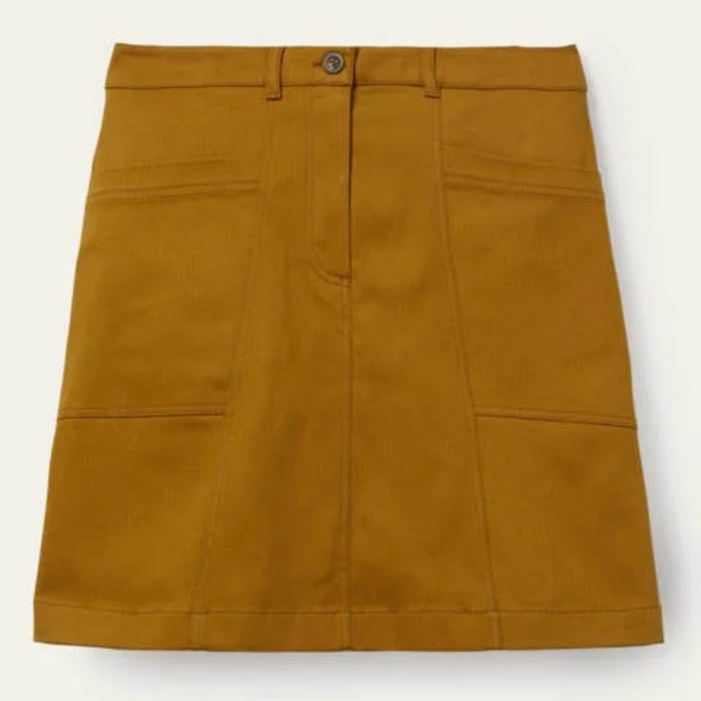 Boden Size 4P Mini Skirt. Tan/rich light brown